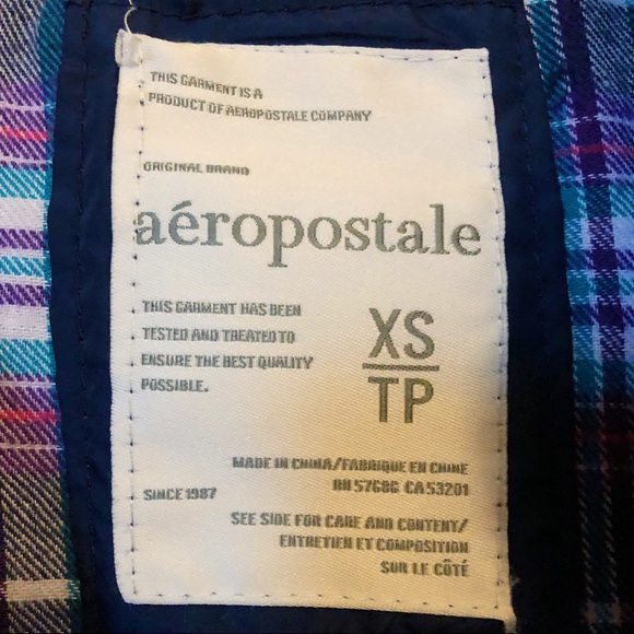 NAVY BLUE AEROPOSTALE PUFFY COAT - Picture 6 of 8